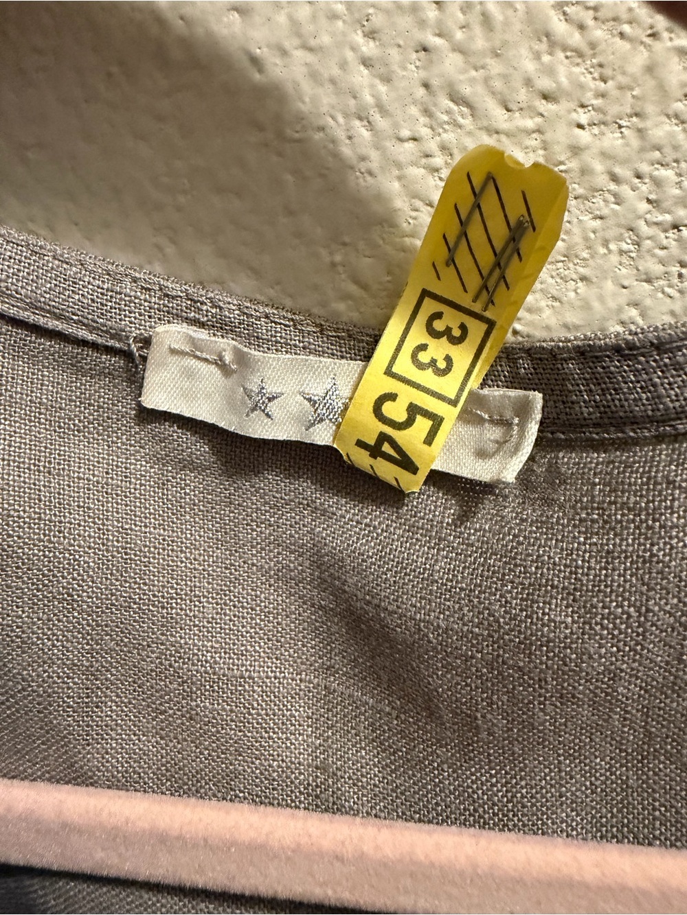 Cropped tie jacket/top. 100% linen. One size fits most. So cute. - Picture 2 of 4